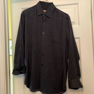 Men’s, long sleeve, black, button down